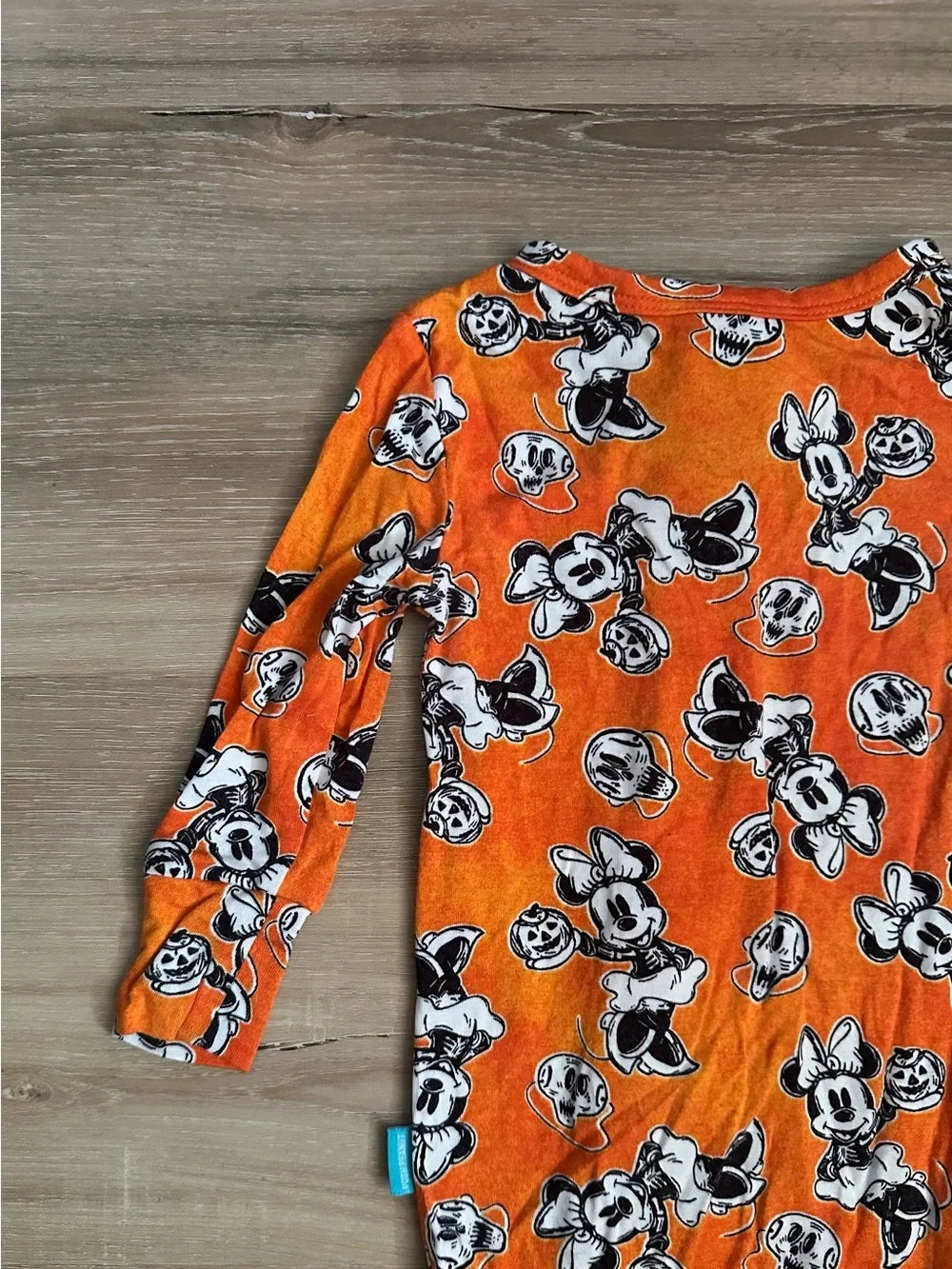 Posh Peanut Disney Minnie Mouse Halloween Orange Bamboo Zippy Pajamas 6-9M